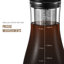 Load image into Gallery viewer, SOULHAND 1500ml Espresso Maker Cold Brew Iced Coffee Maker Dual Use Filter Coffee&Tea Pot Espresso Ice Drip Maker Glass Pots