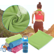 Load image into Gallery viewer, Microfiber Cooling Sports Towel & Water Bottle