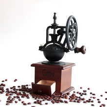 Load image into Gallery viewer, Antique Style Wooden Coffee Grinder