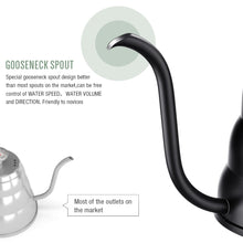 Load image into Gallery viewer, Stainless Steel Pour Over Coffee Pot