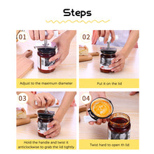Load image into Gallery viewer, Adjustable Easy Jar Opener