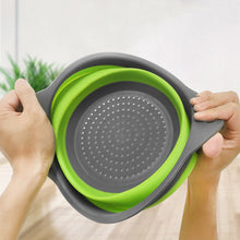 Load image into Gallery viewer, Foldable Silicone Vegetable & Pasta Strainer