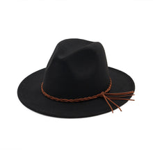 Load image into Gallery viewer, Flat Brim Fedora Style Hat