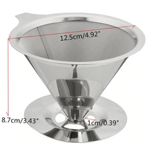 Load image into Gallery viewer, Double Layer Stainless Steel Coffee Filter