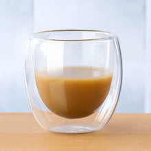 Load image into Gallery viewer, Double Wall Glass Coffee & Wine Glass