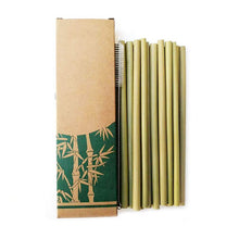 Load image into Gallery viewer, Organic Bamboo Straw Set