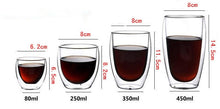 Load image into Gallery viewer, Double Wall Glass Coffee & Wine Glass