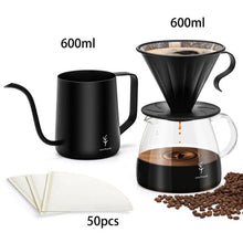 Load image into Gallery viewer, SOULHAND V60 Drip Dripper Sets Coffee Filter 1500ml Heatproof Cafe Server Kettle Filters Coffee Pot Cold Dripper Barista Tools