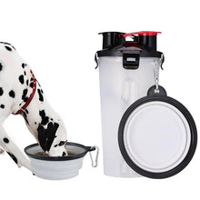 Load image into Gallery viewer, 2 in 1 Dog Travel Water & Food Storage & Bowl
