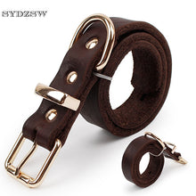 Load image into Gallery viewer, Top Quality Leather Dog Collar