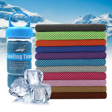 Load image into Gallery viewer, Microfiber Cooling Sports Towel & Water Bottle