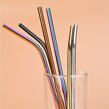 Load image into Gallery viewer, Reusable Stainless Steel Drinking Straws