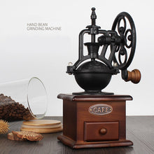 Load image into Gallery viewer, Antique Style Wooden Coffee Grinder