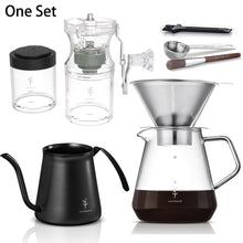 Load image into Gallery viewer, SOULHAND V60 Drip Dripper Sets Coffee Filter 1500ml Heatproof Cafe Server Kettle Filters Coffee Pot Cold Dripper Barista Tools