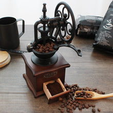 Load image into Gallery viewer, Antique Style Wooden Coffee Grinder