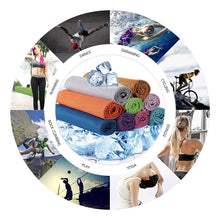 Load image into Gallery viewer, Microfiber Cooling Sports Towel & Water Bottle