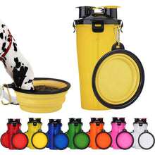 Load image into Gallery viewer, 2 in 1 Dog Travel Water & Food Storage & Bowl