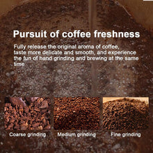 Load image into Gallery viewer, Mini Manual Coffee Machine Bean Burr Coffee Grinder (Stainless Steel)