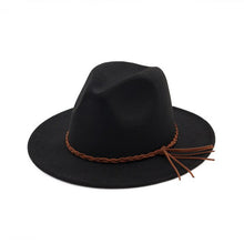 Load image into Gallery viewer, Flat Brim Fedora Style Hat