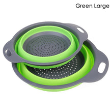 Load image into Gallery viewer, Foldable Silicone Vegetable & Pasta Strainer