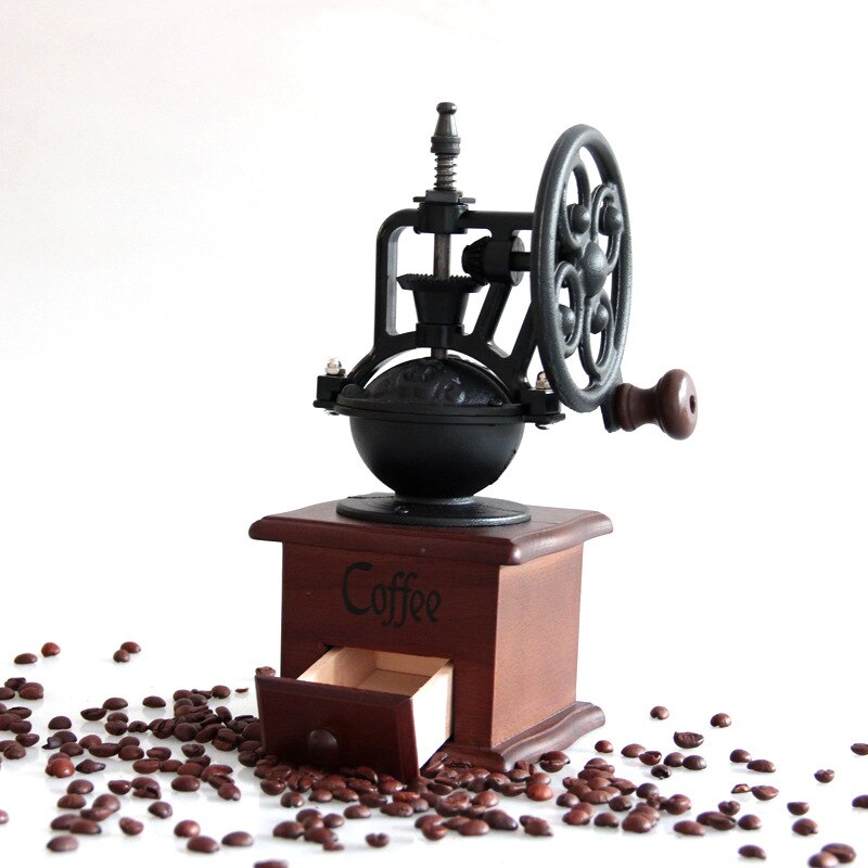 Antique Style Wooden Coffee Grinder