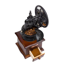 Load image into Gallery viewer, Antique Style Wooden Coffee Grinder

