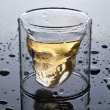 Load image into Gallery viewer, Double-layered Transparent Skull Head Coffee Mug
