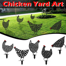 Load image into Gallery viewer, top selling Chicken Yard Art Outdoor Garden Backyard Lawn Stakes Metal Hen Yard Decor Gift Support Wholesale and Dropshipping
