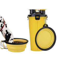 Load image into Gallery viewer, 2 in 1 Dog Travel Water &amp; Food Storage &amp; Bowl
