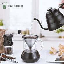 Load image into Gallery viewer, Stainless Steel Pour Over Coffee Pot
