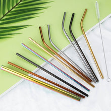 Load image into Gallery viewer, Reusable Stainless Steel Drinking Straws
