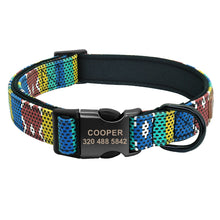Load image into Gallery viewer, Strong Dog Collars with Engraving Panel
